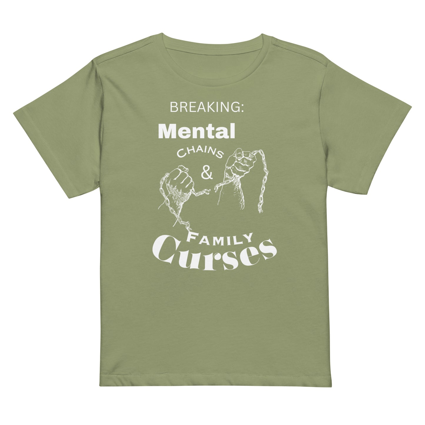 Women’s high-waisted t-shirt Breaking News