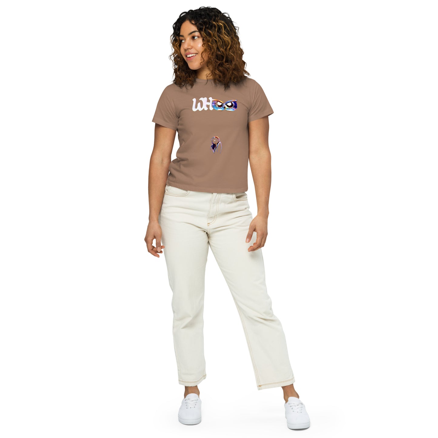 Women’s high-waisted t-shirt Who 2.1