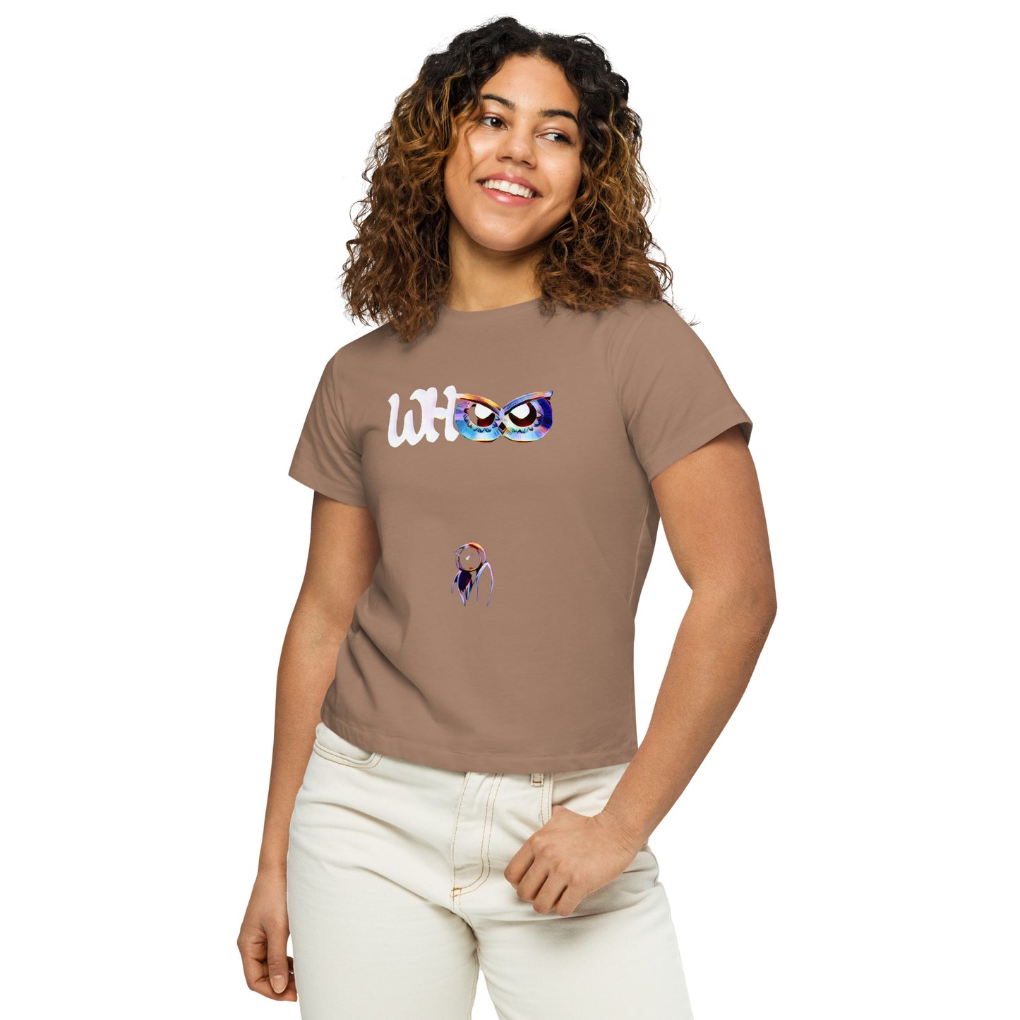 Women’s high-waisted t-shirt Who 2.1