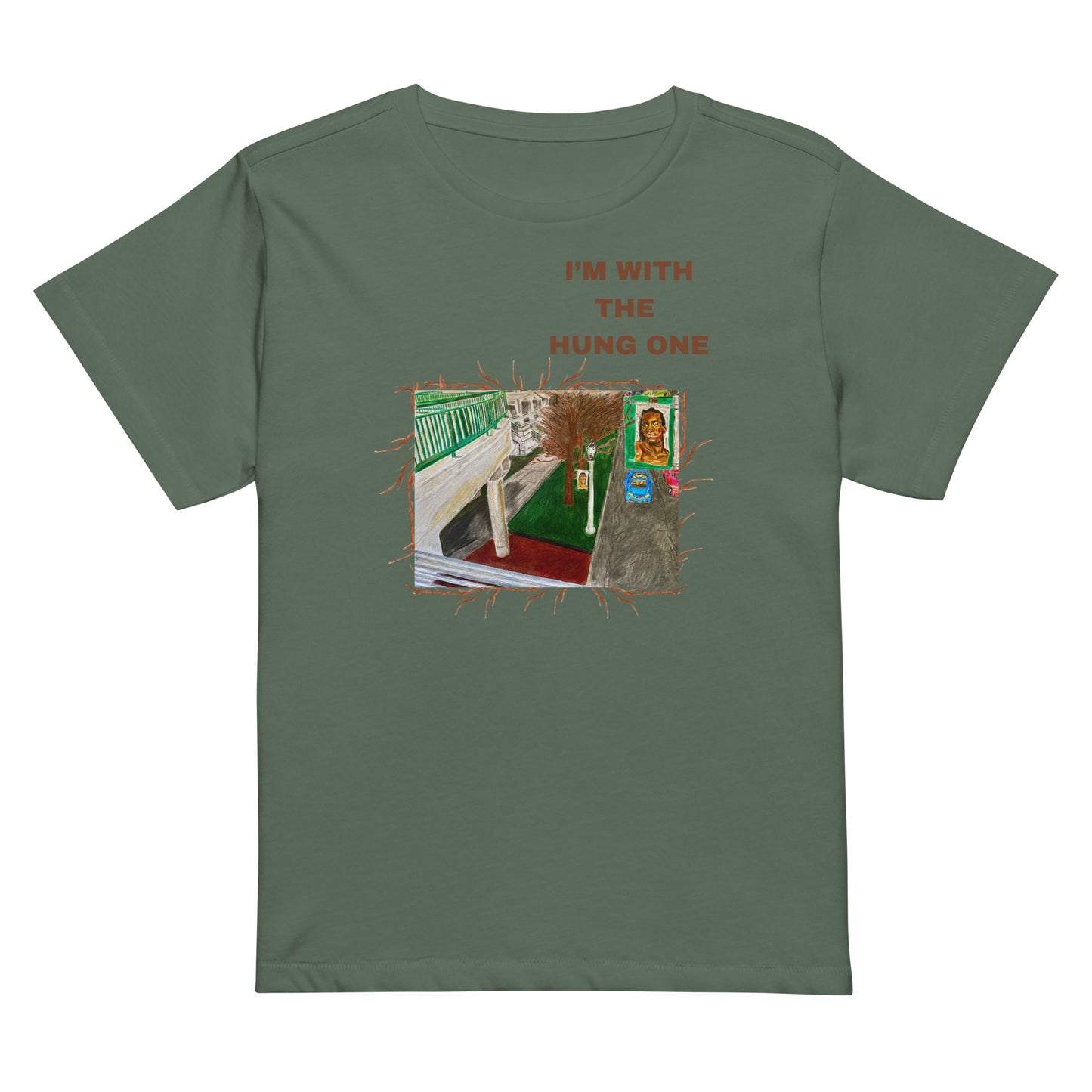 Women’s high-waisted t-shirt With The one