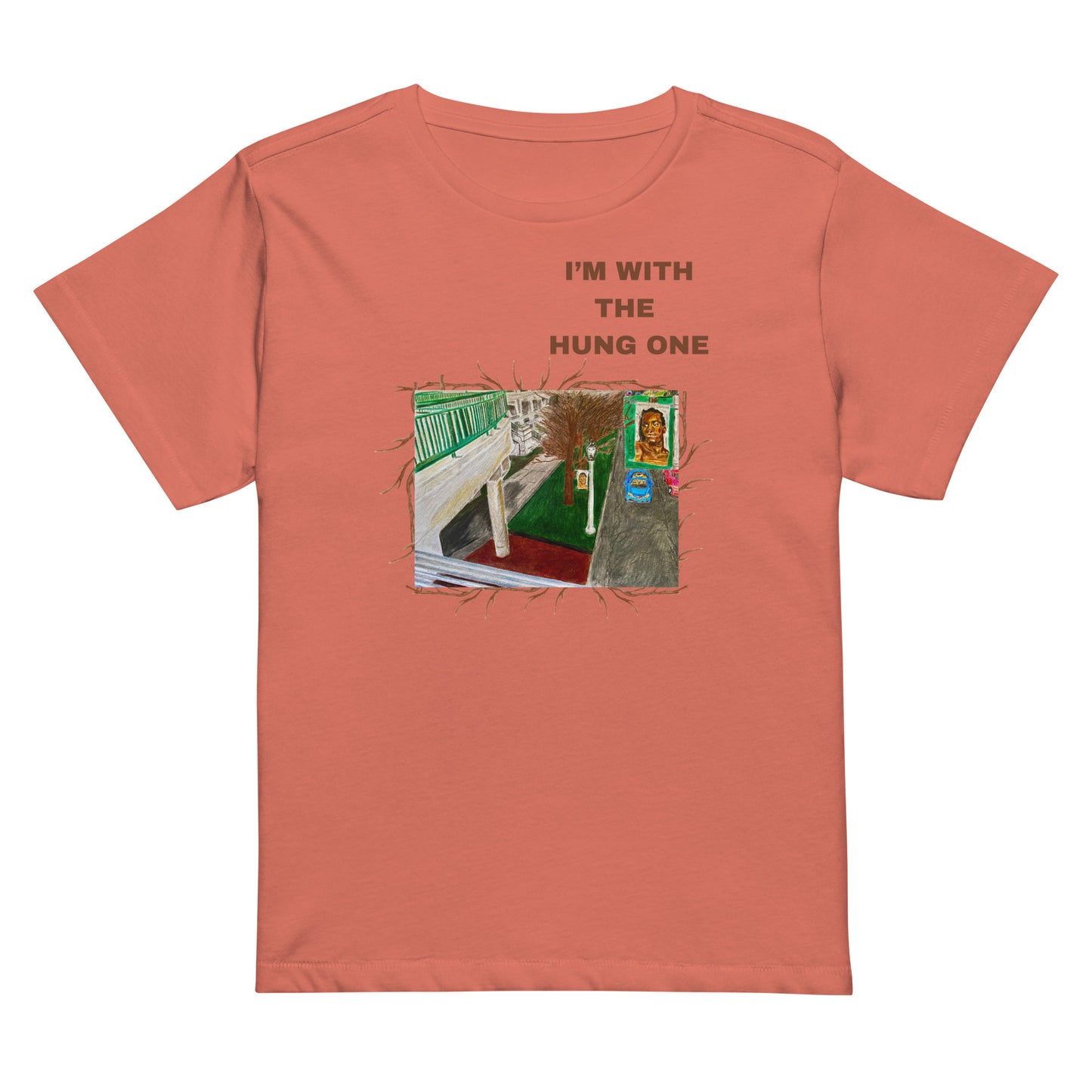 Women’s high-waisted t-shirt With The one