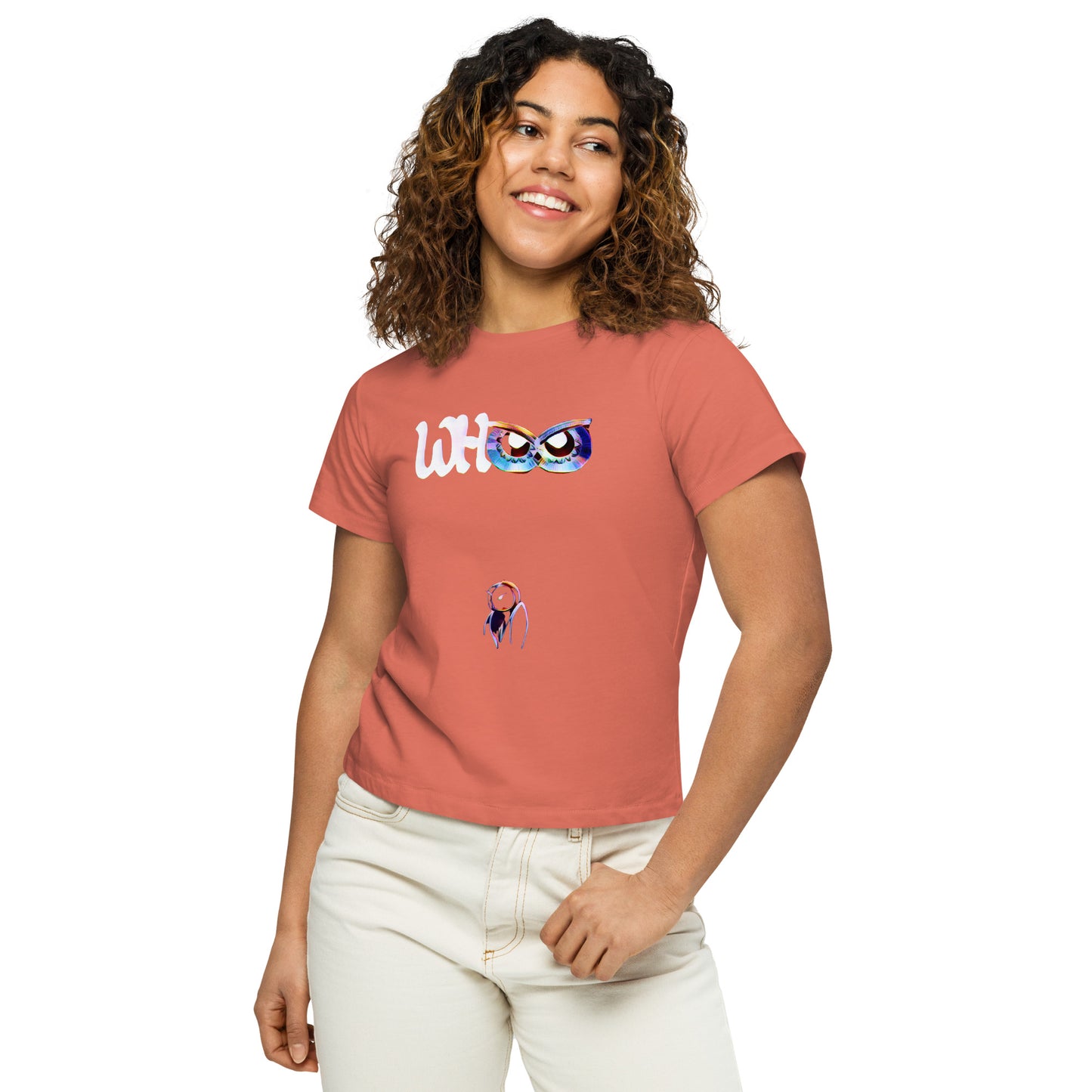 Women’s high-waisted t-shirt Who 2.1