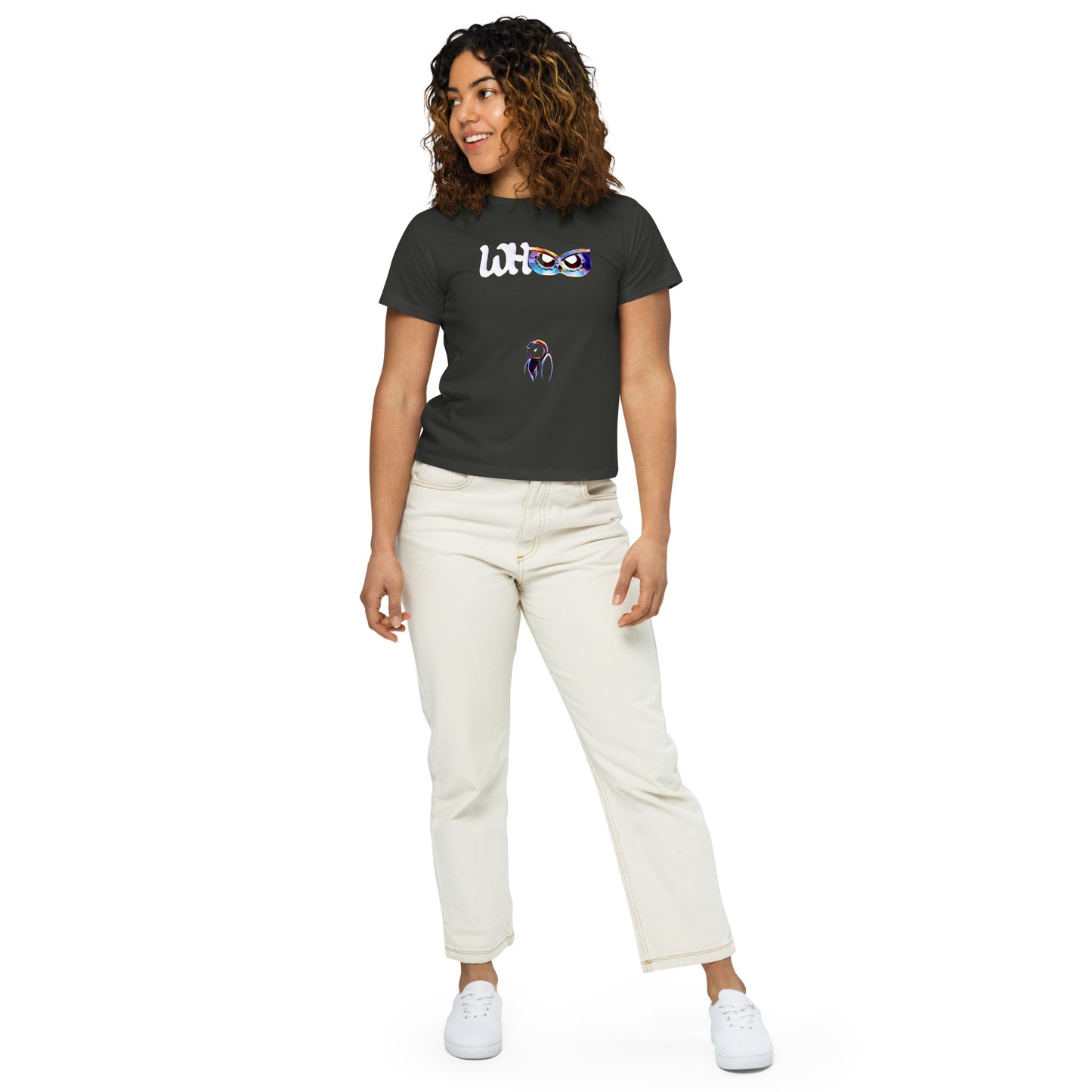 Women’s high-waisted t-shirt Who 2.1