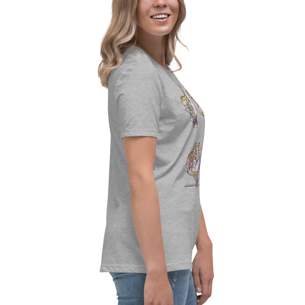 Women's Relaxed T-Shirt It's time to smoke multi colored
