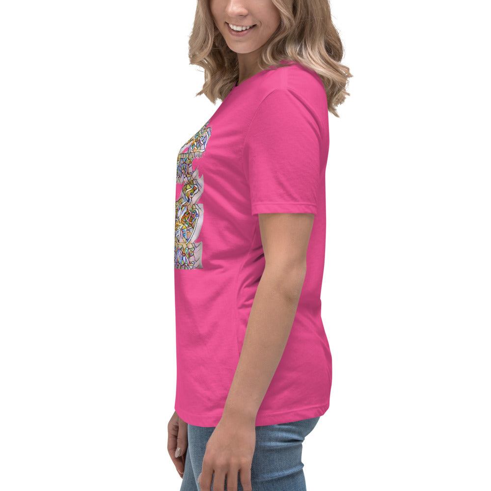 Women's Relaxed T-Shirt It's time to smoke multi colored