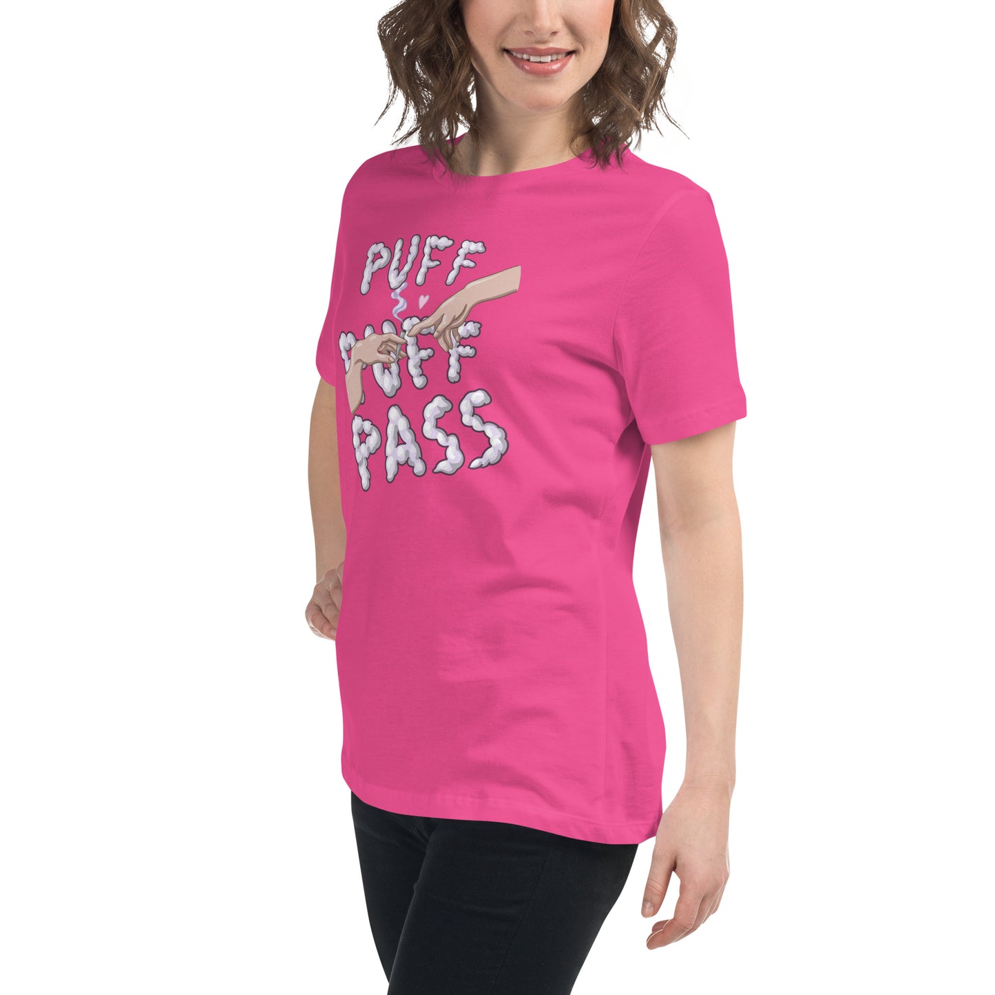 Women's Relaxed T-Shirt Puff Pass