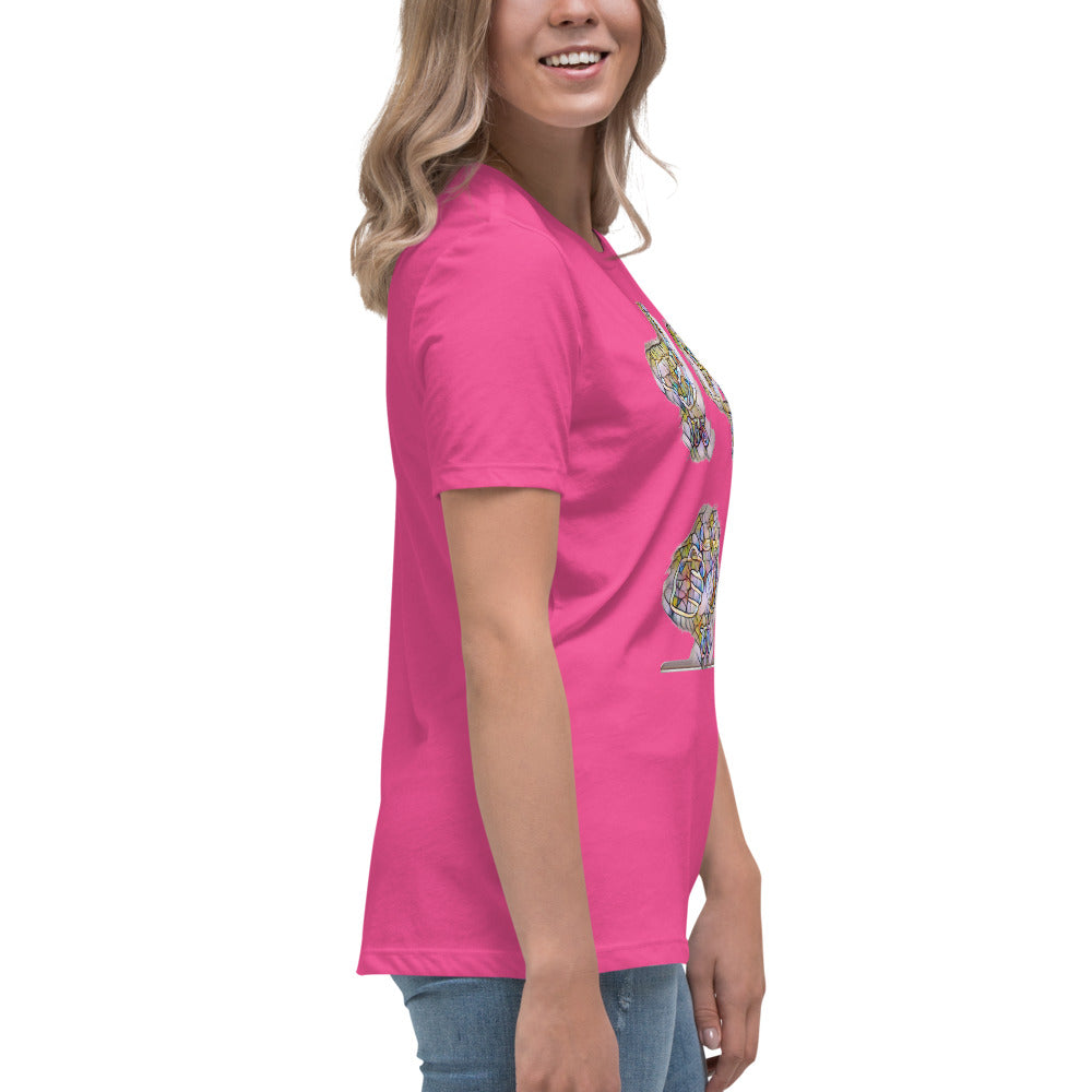 Women's Relaxed T-Shirt It's time to smoke multi colored