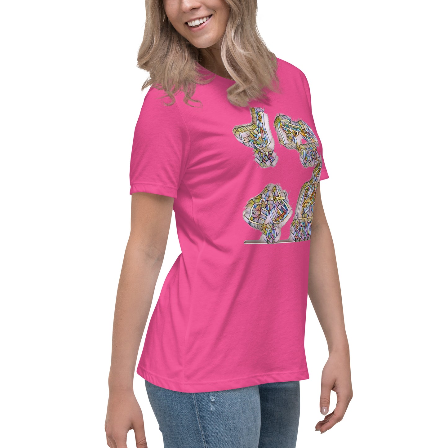 Women's Relaxed T-Shirt It's time to smoke multi colored
