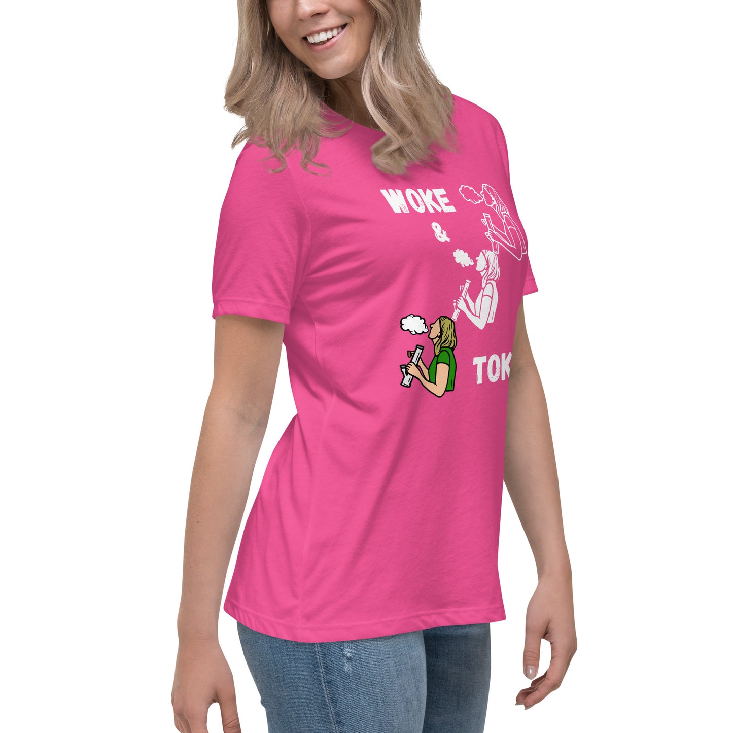Women's Relaxed T-Shirt Woke and Toke ii