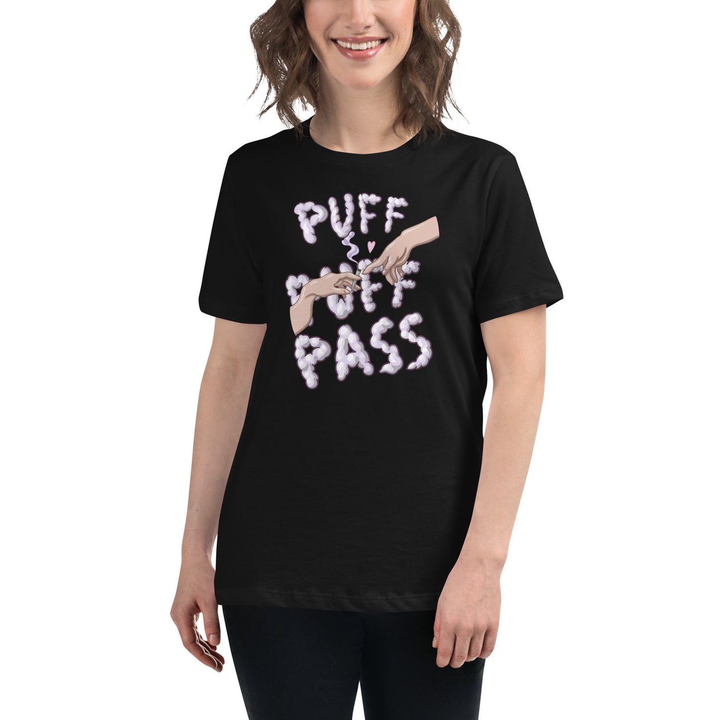 Women's Relaxed T-Shirt Puff Pass