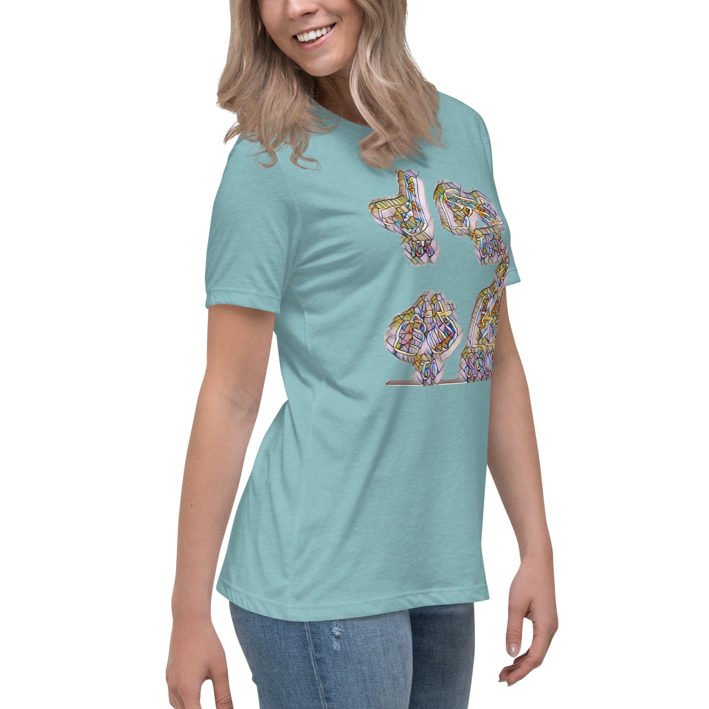 Women's Relaxed T-Shirt It's time to smoke multi colored