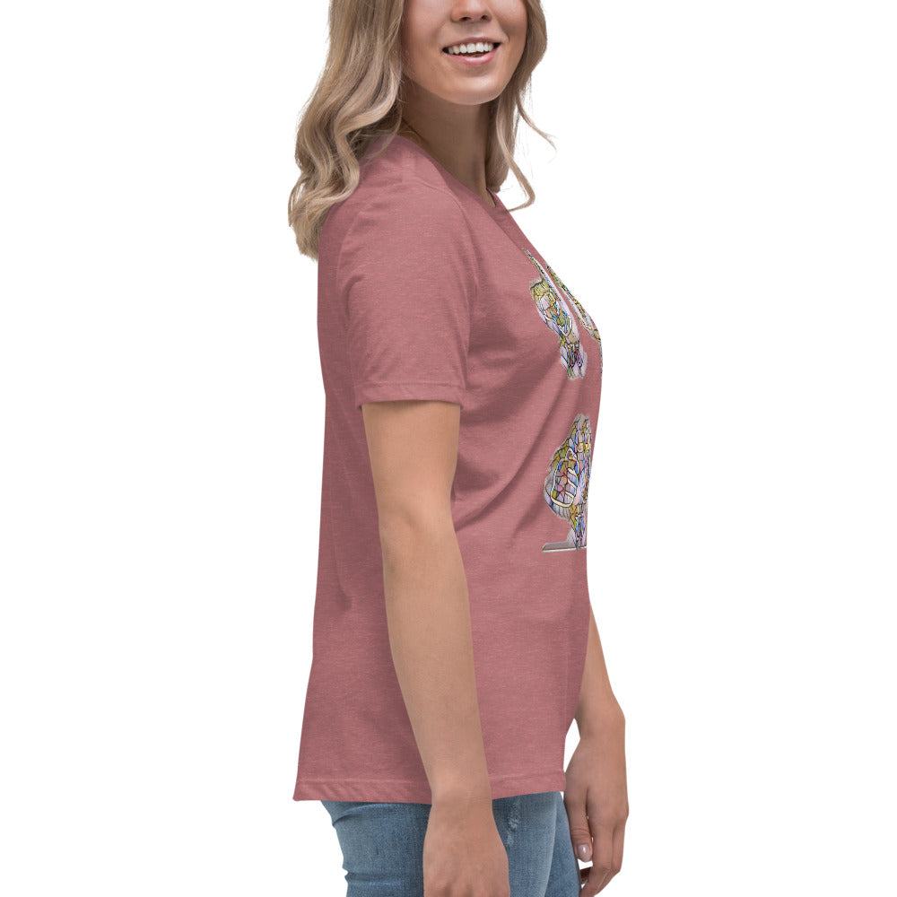 Women's Relaxed T-Shirt It's time to smoke multi colored