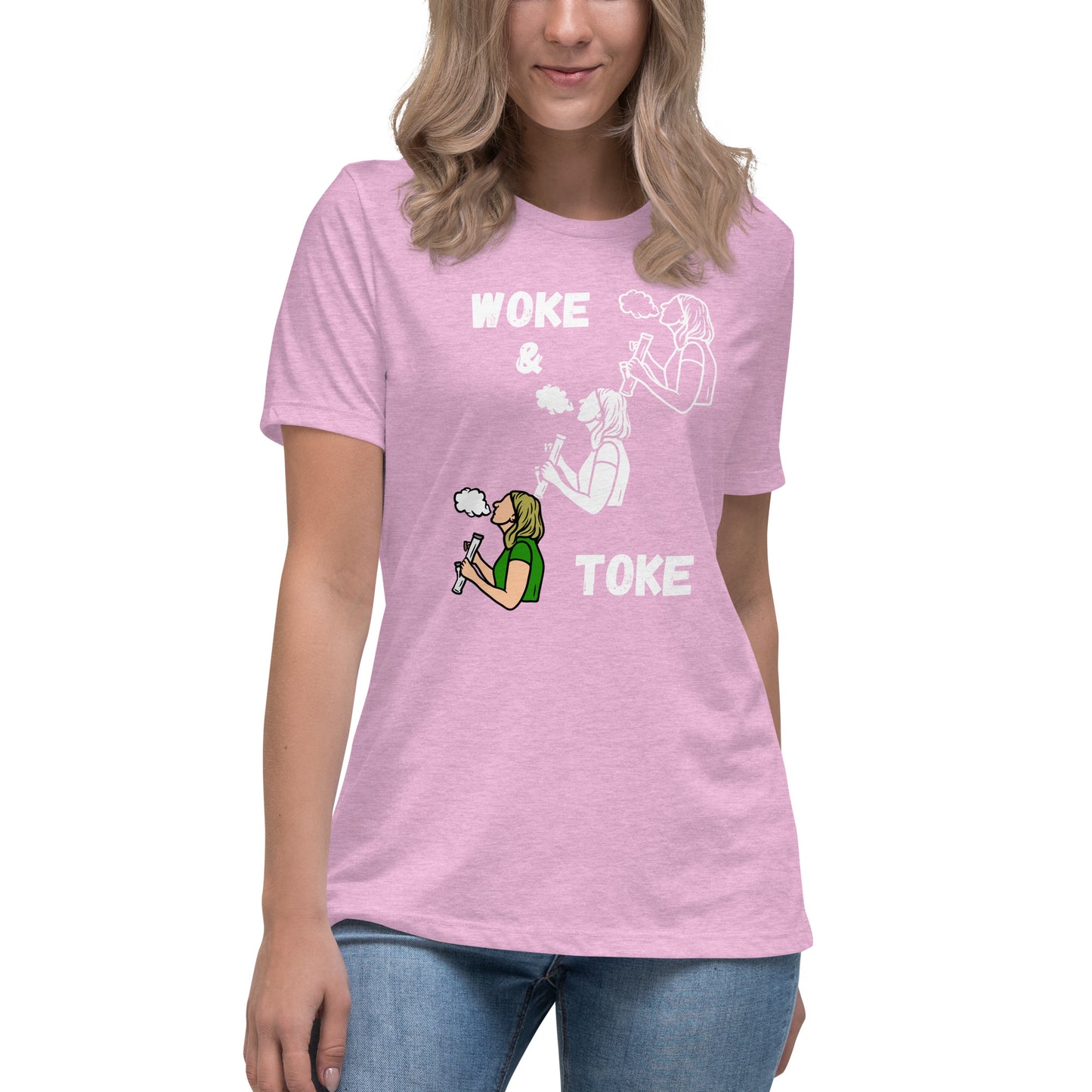 Women's Relaxed T-Shirt Woke and Toke ii