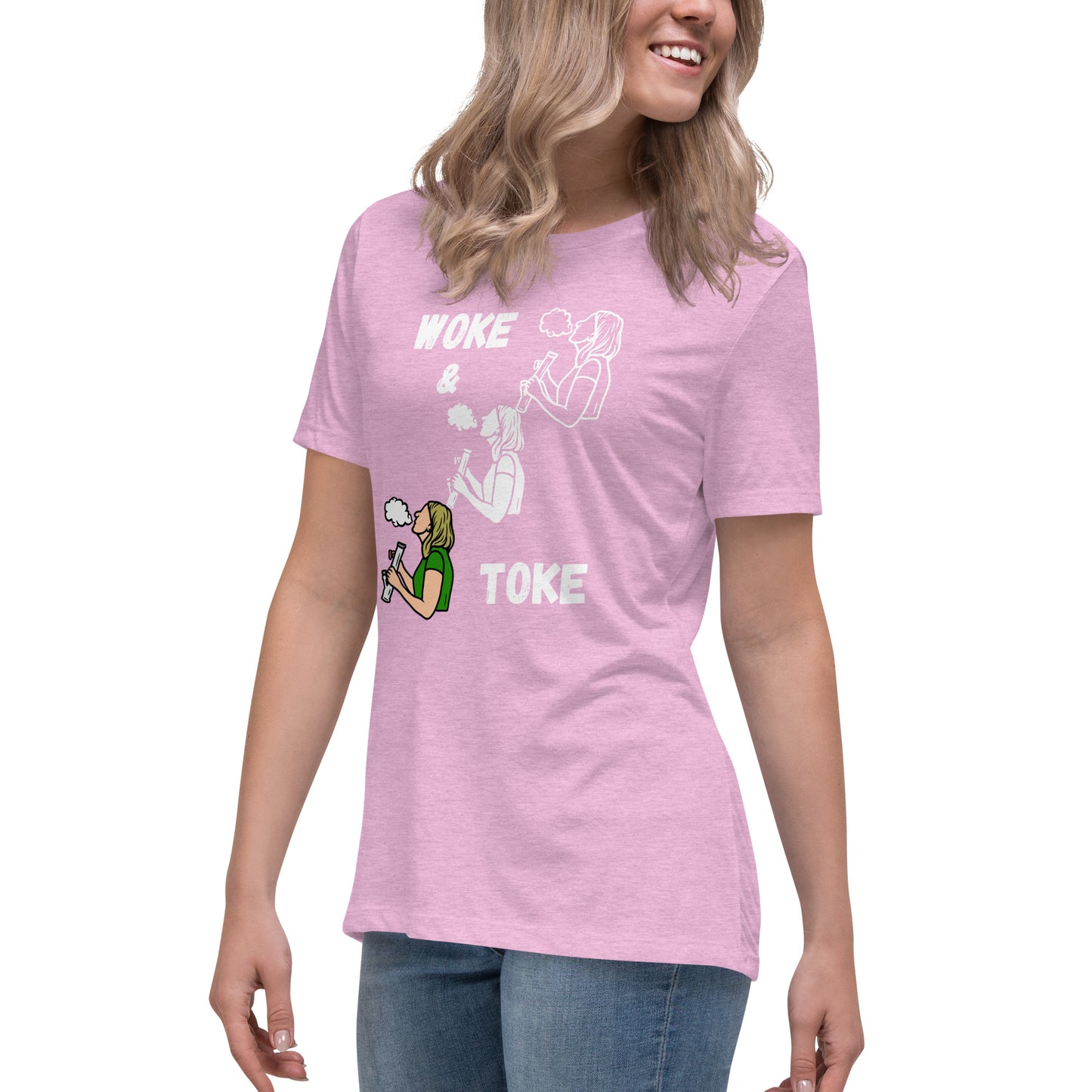 Women's Relaxed T-Shirt Woke and Toke ii