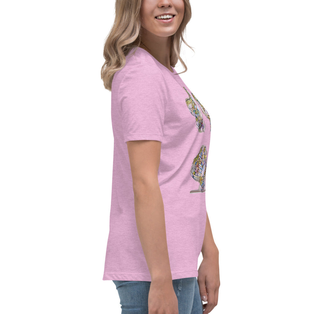 Women's Relaxed T-Shirt It's time to smoke multi colored