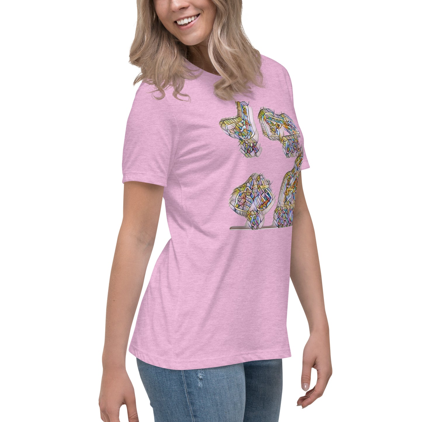 Women's Relaxed T-Shirt It's time to smoke multi colored
