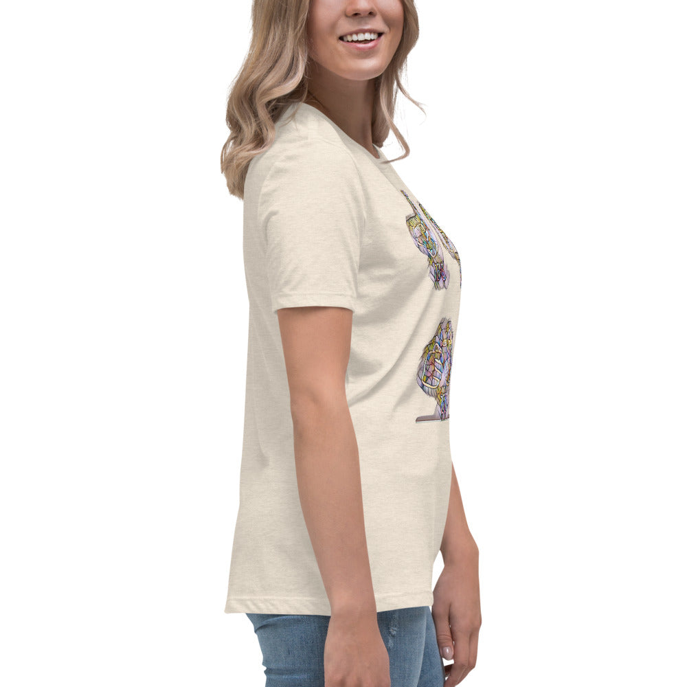 Women's Relaxed T-Shirt It's time to smoke multi colored