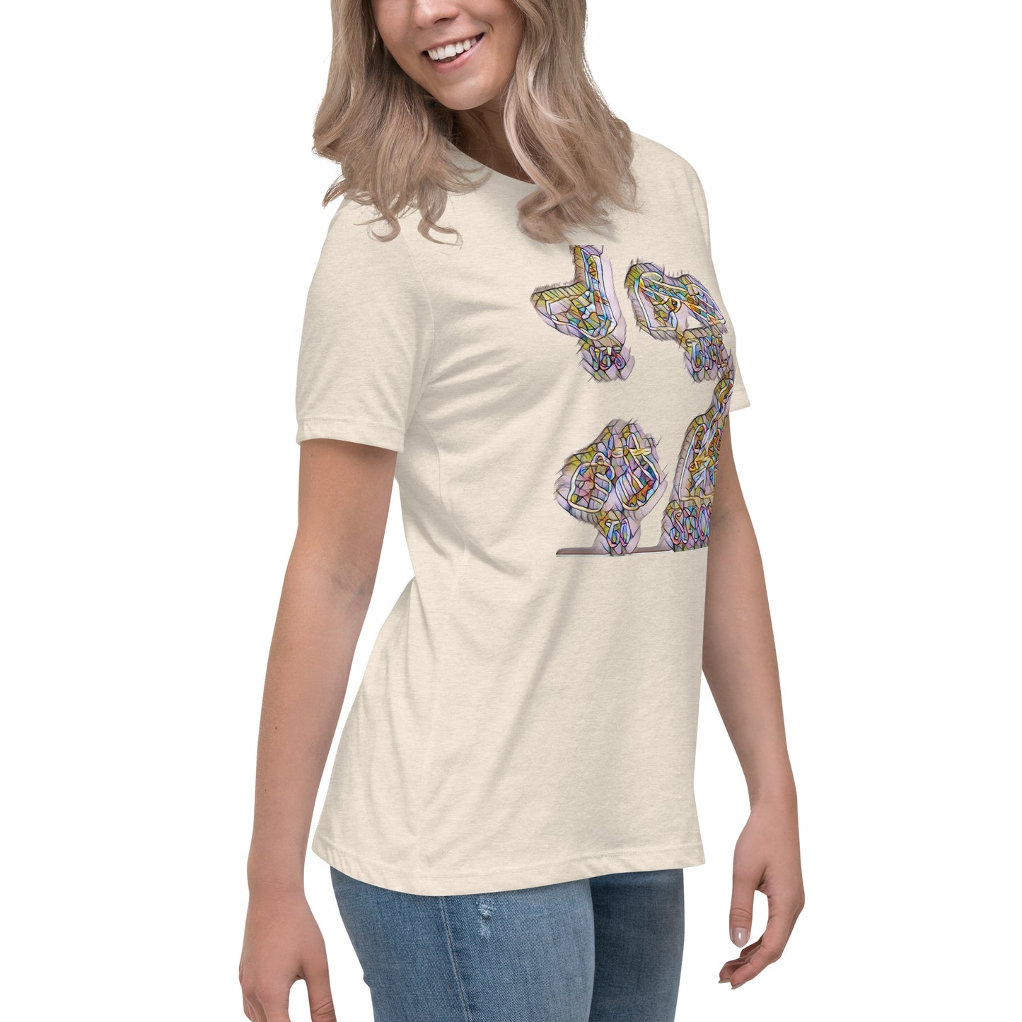 Women's Relaxed T-Shirt It's time to smoke multi colored
