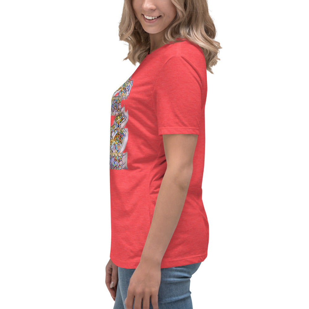 Women's Relaxed T-Shirt It's time to smoke multi colored
