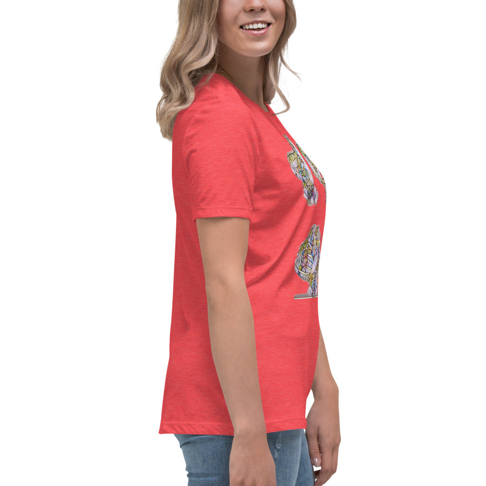 Women's Relaxed T-Shirt It's time to smoke multi colored