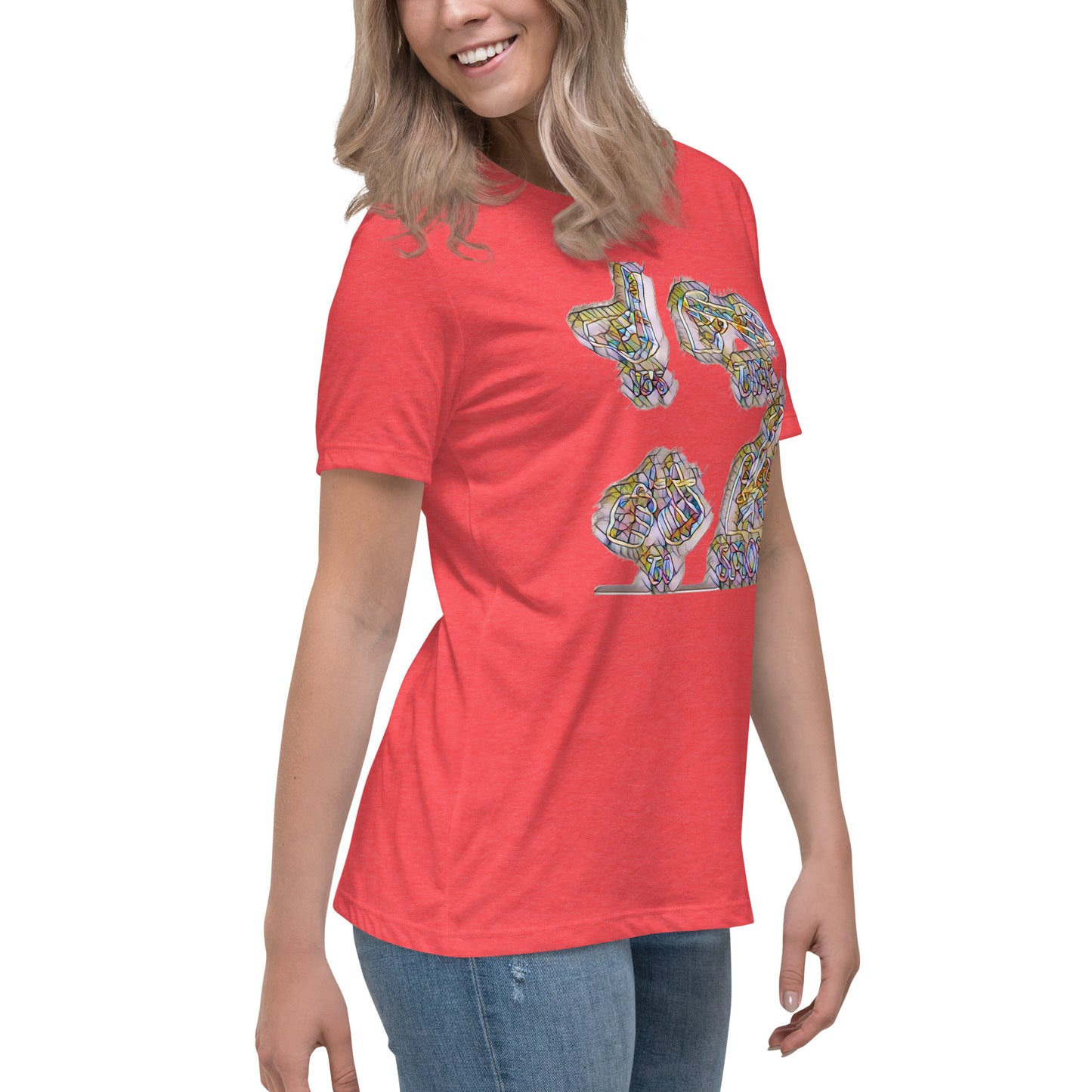 Women's Relaxed T-Shirt It's time to smoke multi colored