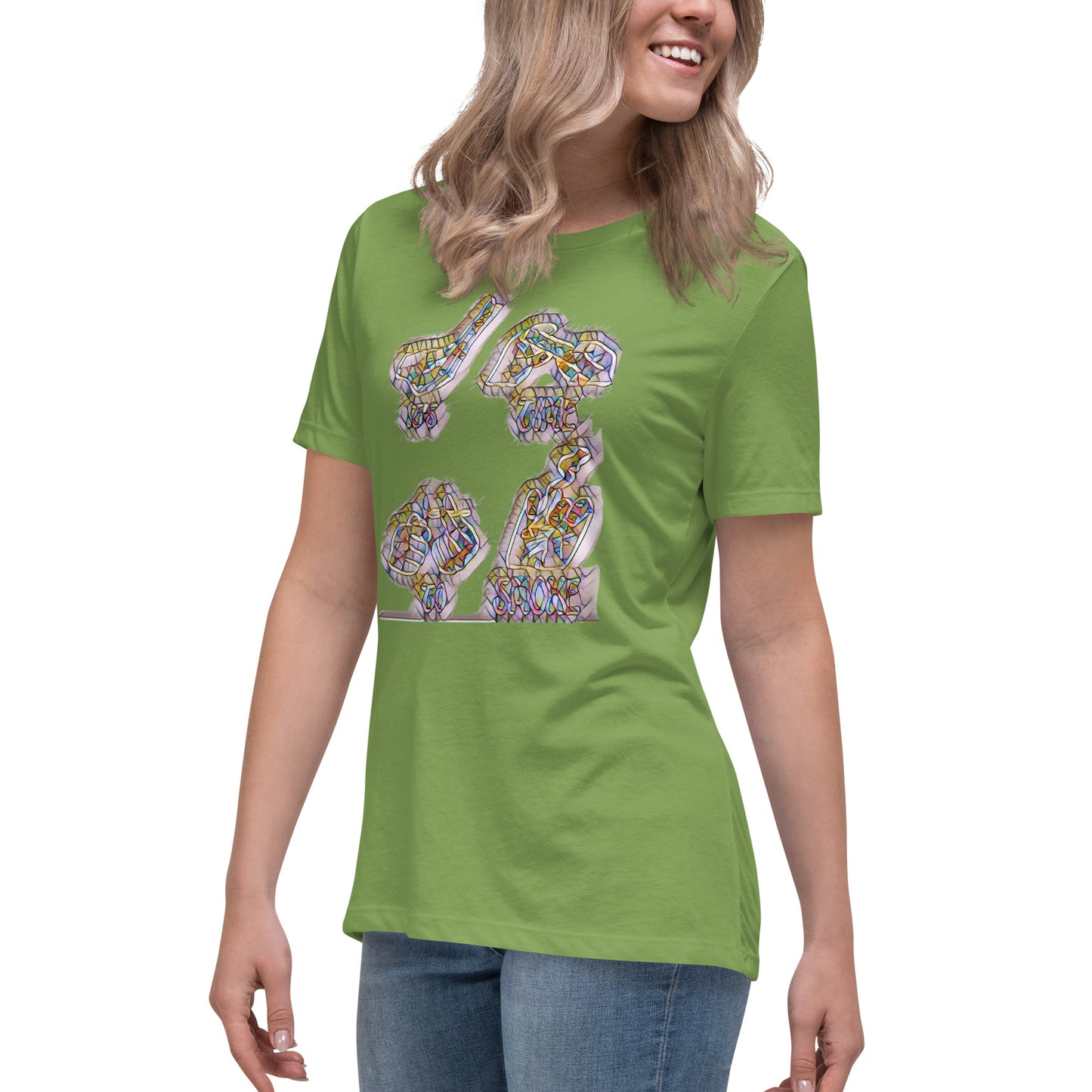 Women's Relaxed T-Shirt It's time to smoke multi colored