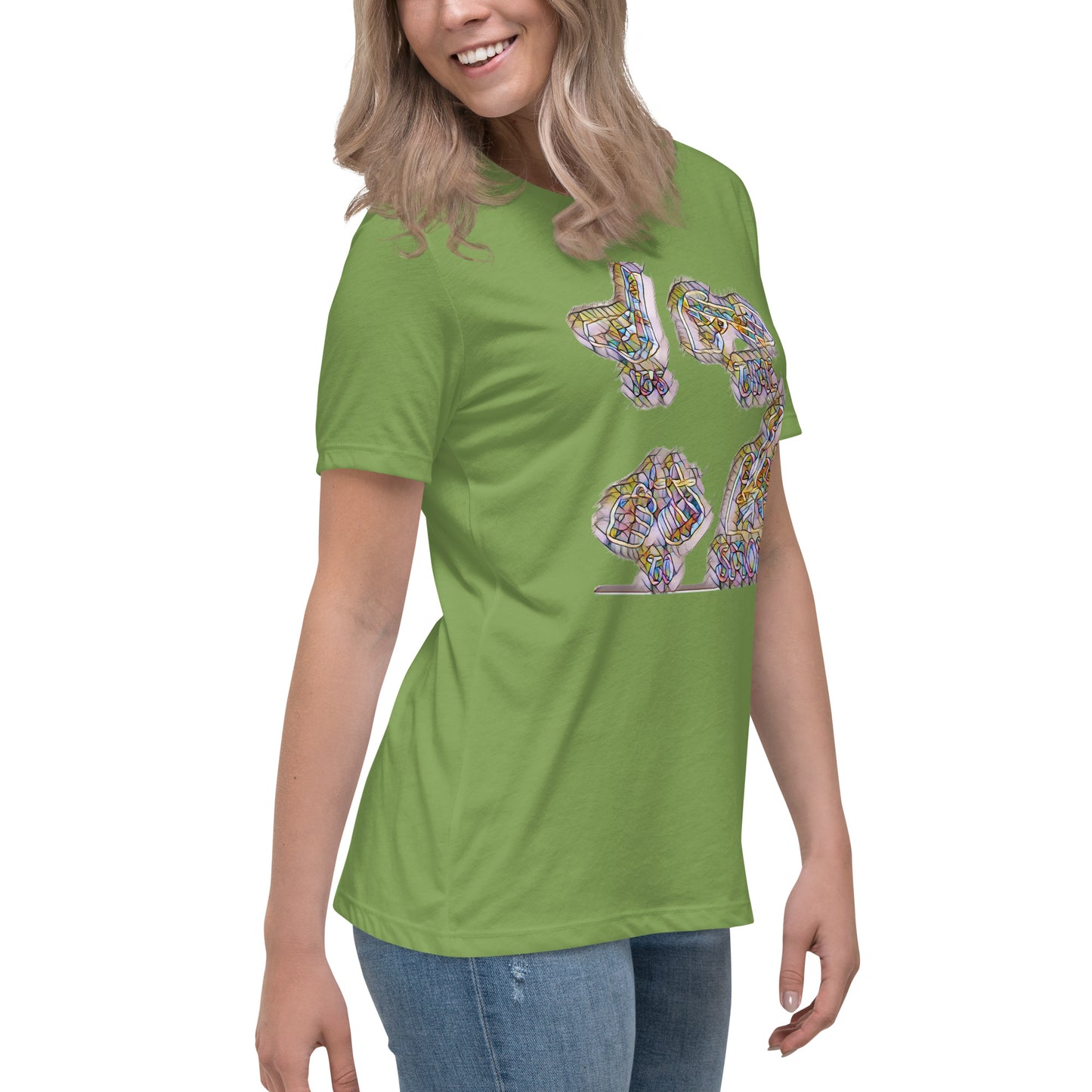 Women's Relaxed T-Shirt It's time to smoke multi colored