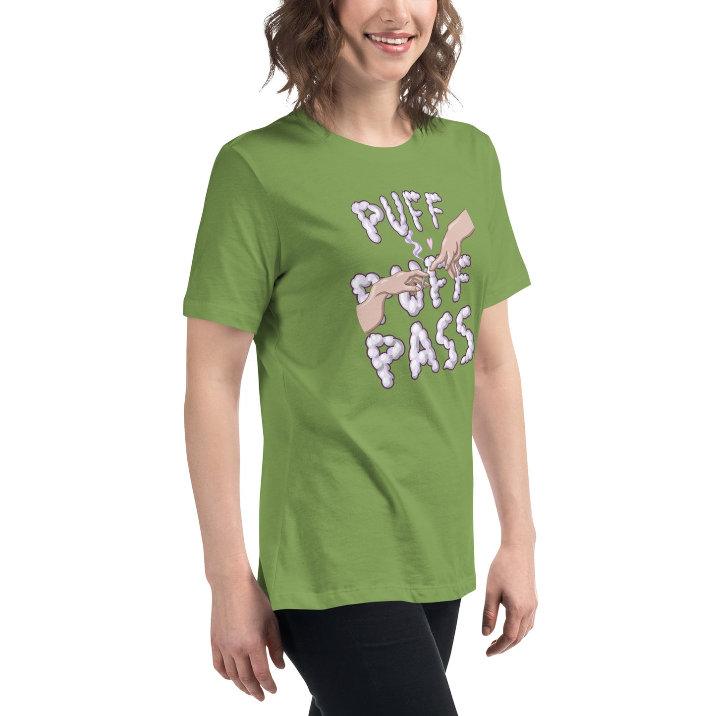 Women's Relaxed T-Shirt Puff Pass