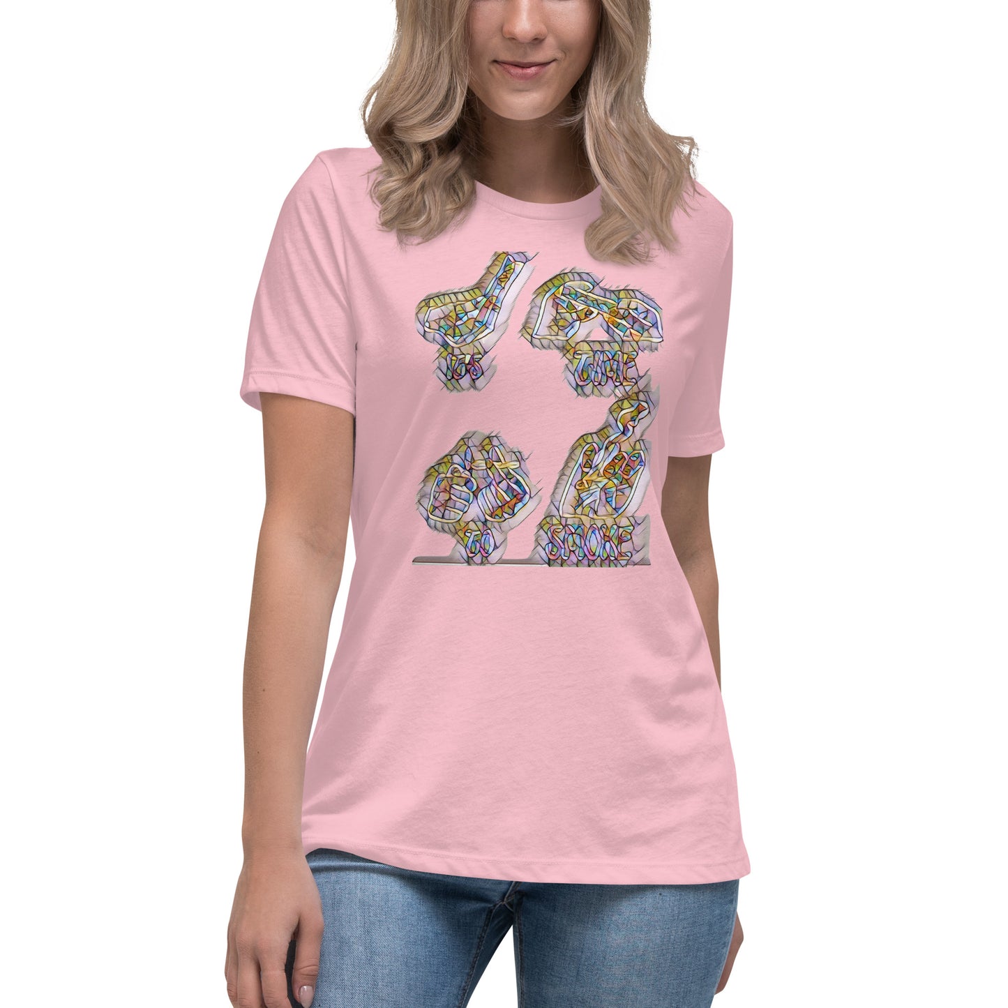 Women's Relaxed T-Shirt It's time to smoke multi colored