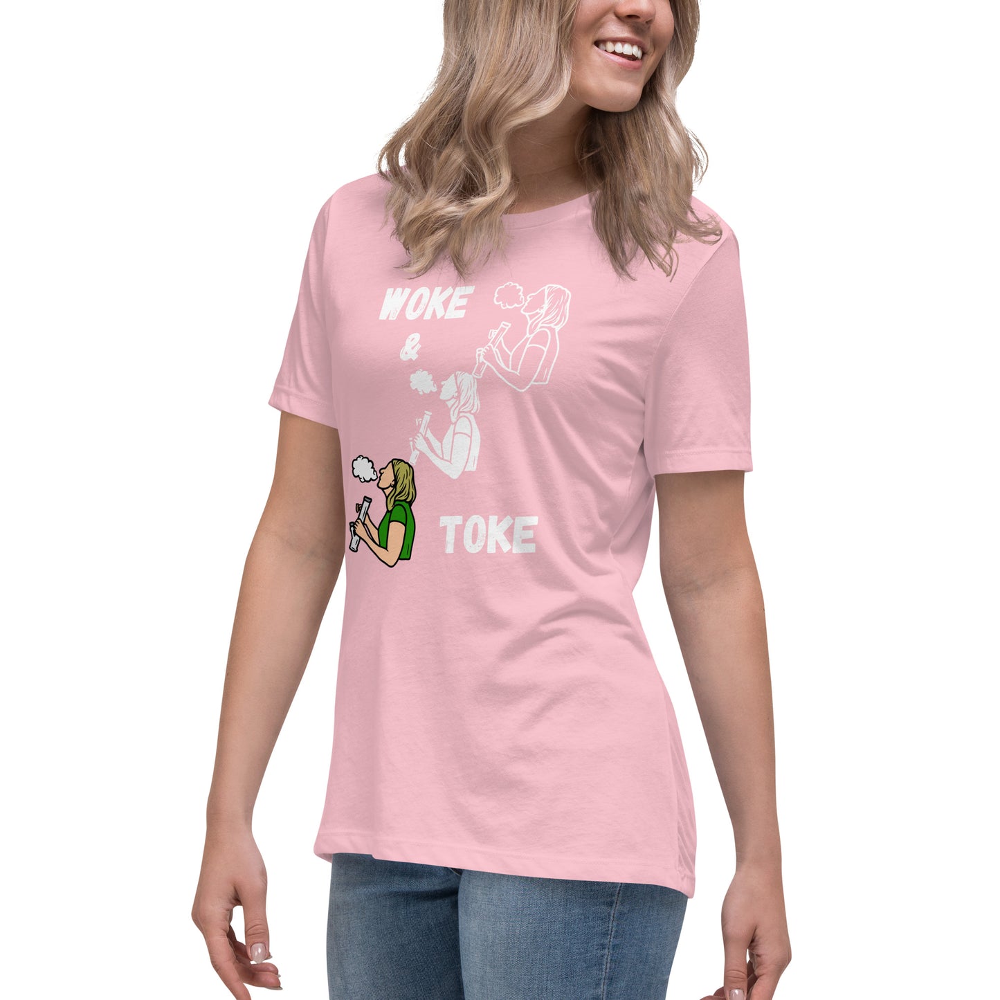 Women's Relaxed T-Shirt Woke and Toke ii
