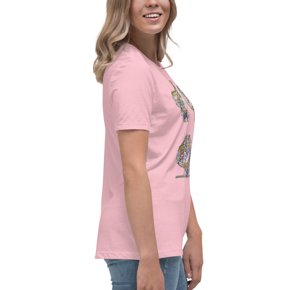 Women's Relaxed T-Shirt It's time to smoke multi colored