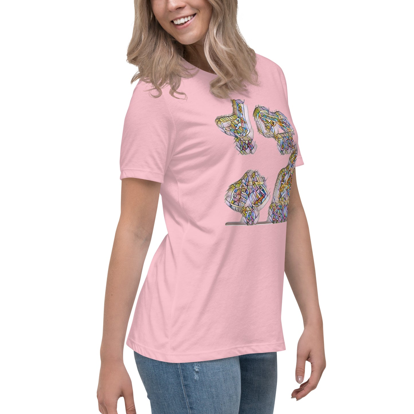 Women's Relaxed T-Shirt It's time to smoke multi colored