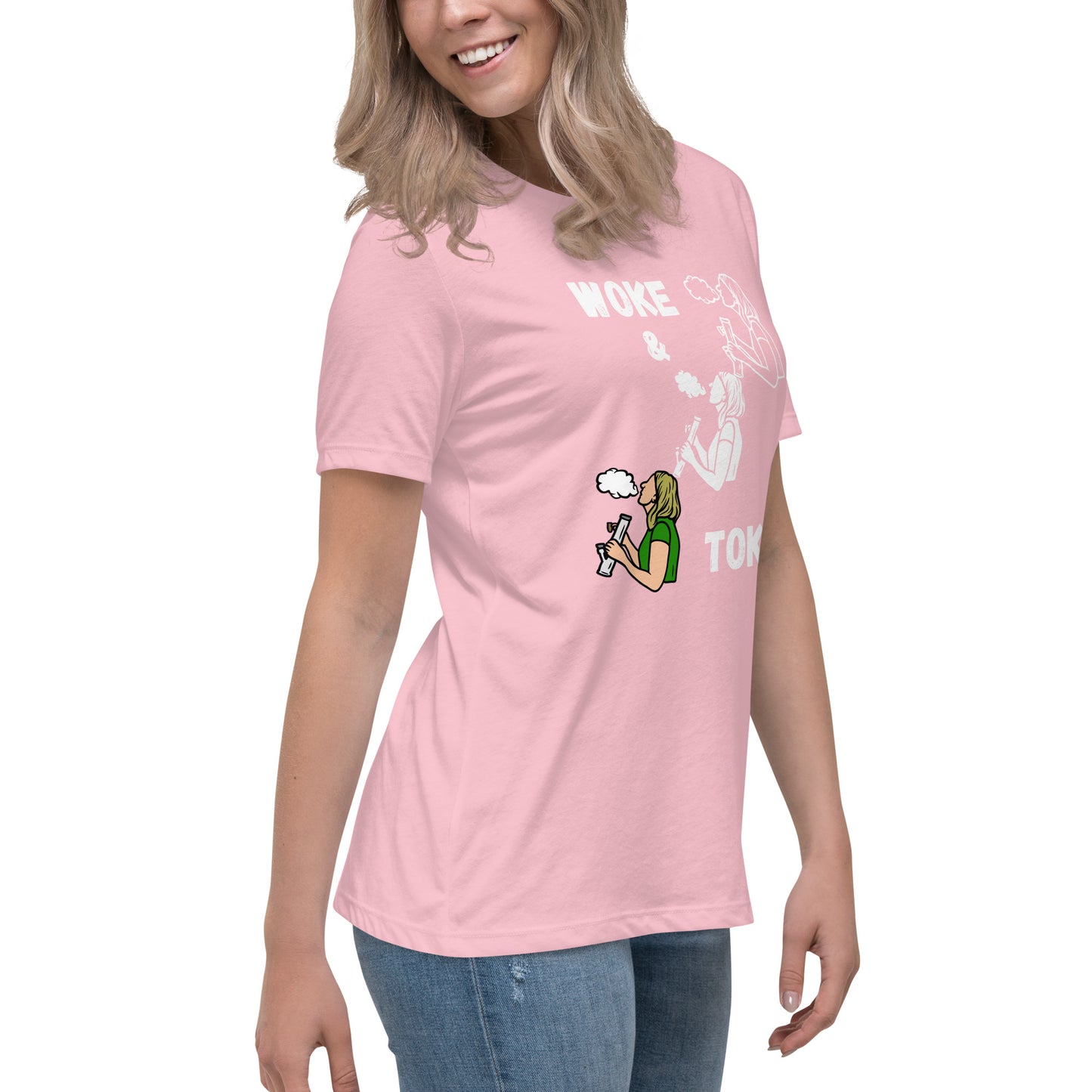 Women's Relaxed T-Shirt Woke and Toke ii