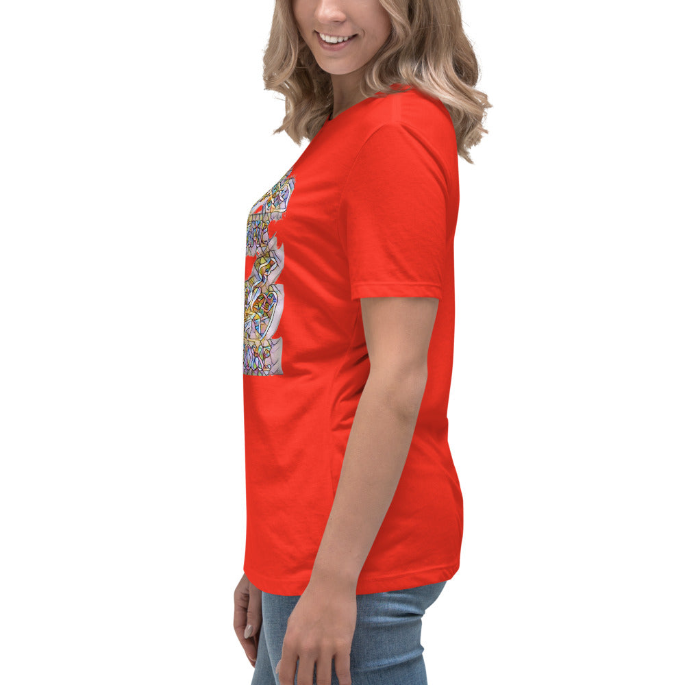 Women's Relaxed T-Shirt It's time to smoke multi colored