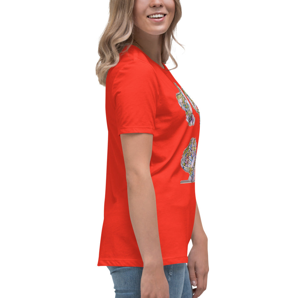 Women's Relaxed T-Shirt It's time to smoke multi colored