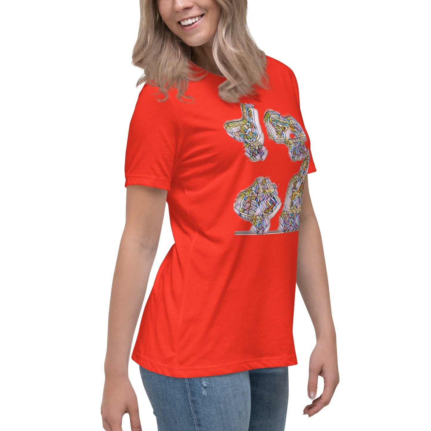 Women's Relaxed T-Shirt It's time to smoke multi colored
