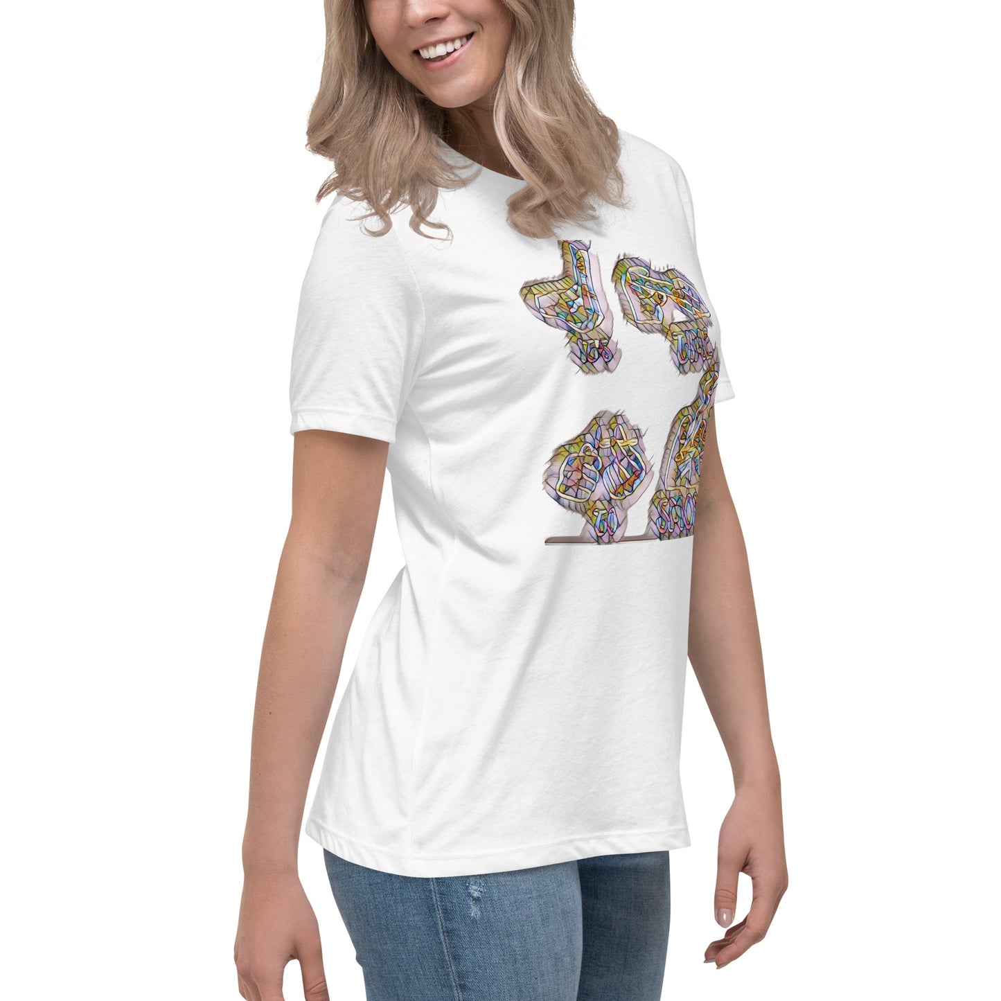 Women's Relaxed T-Shirt It's time to smoke multi colored