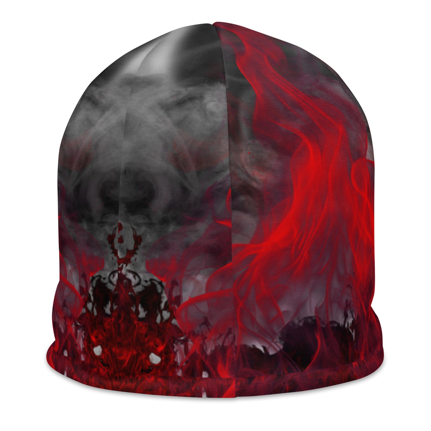 All-Over Print Beanie Crimson Fy