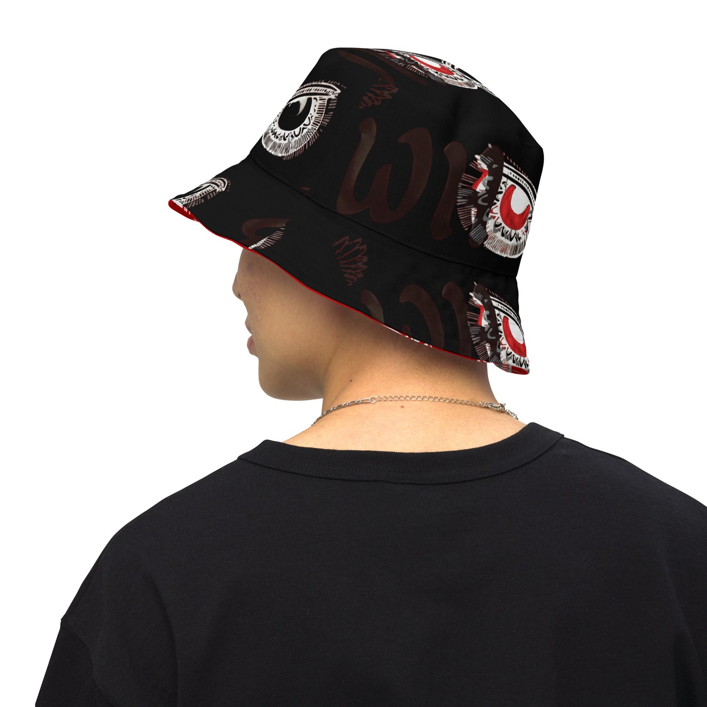 Savage Whoo Red/Black Reversible bucket hat