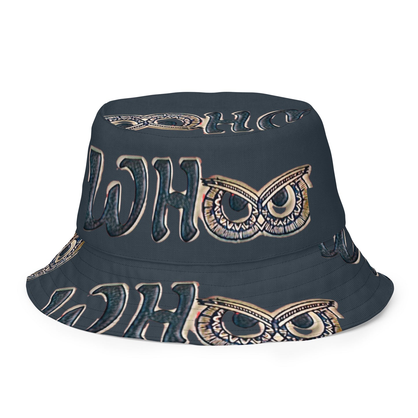 Reversible bucket hat Gold Trim