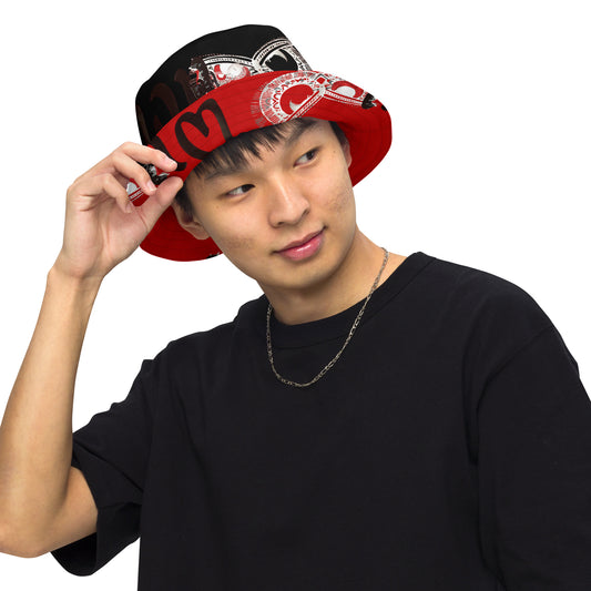 Savage Whoo Red/Black Reversible bucket hat