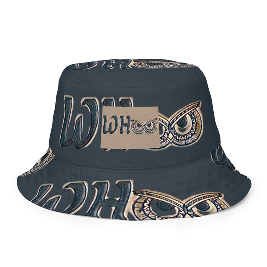 Reversible bucket hat Gold Trim