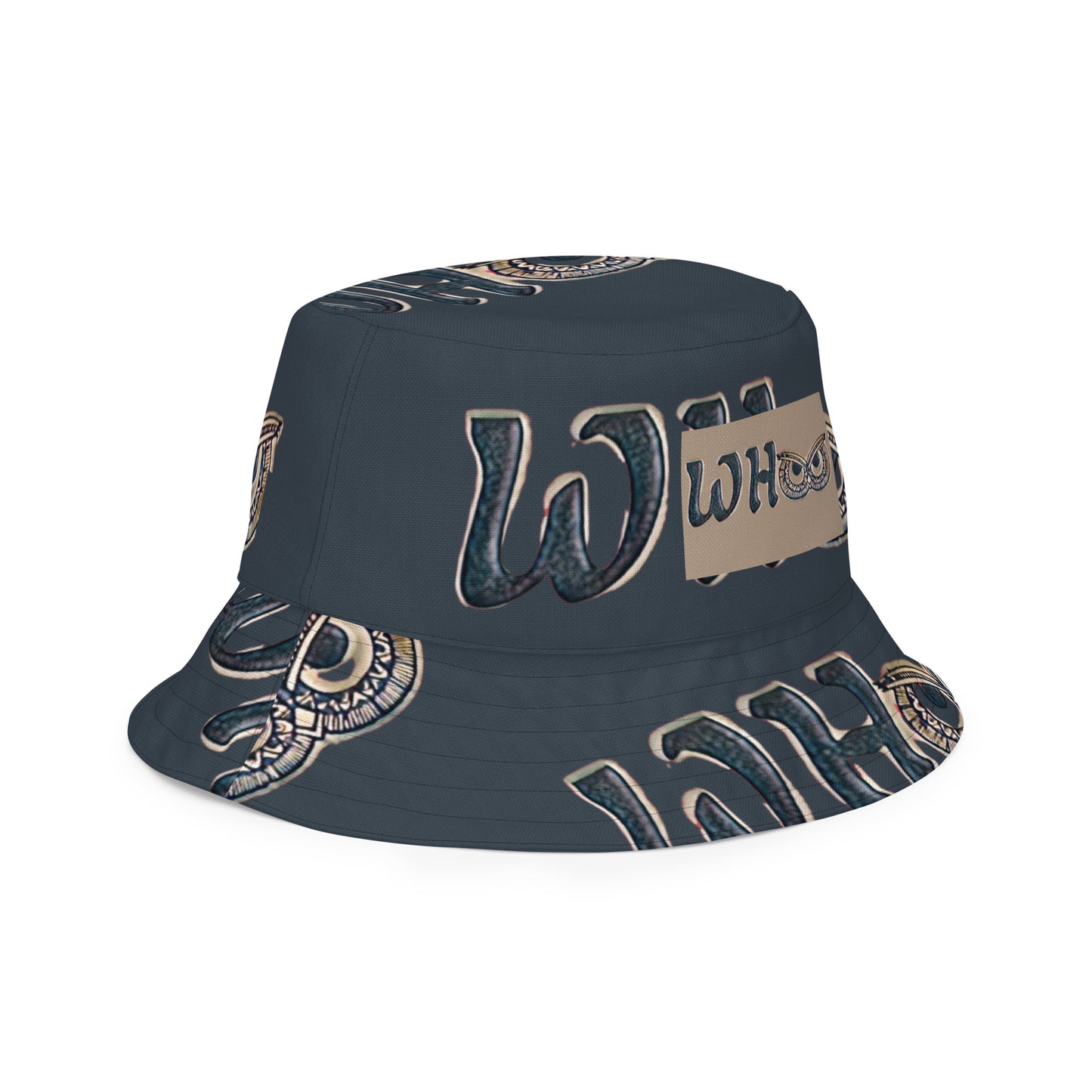 Reversible bucket hat Gold Trim