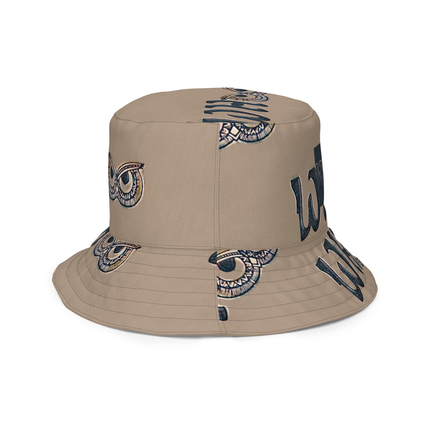 Reversible bucket hat Gold Trim