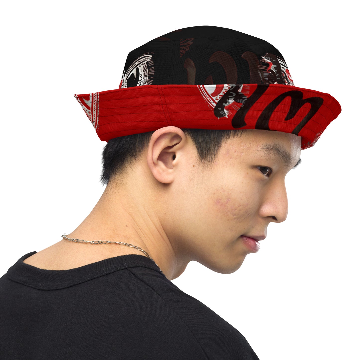 Savage Whoo Red/Black Reversible bucket hat