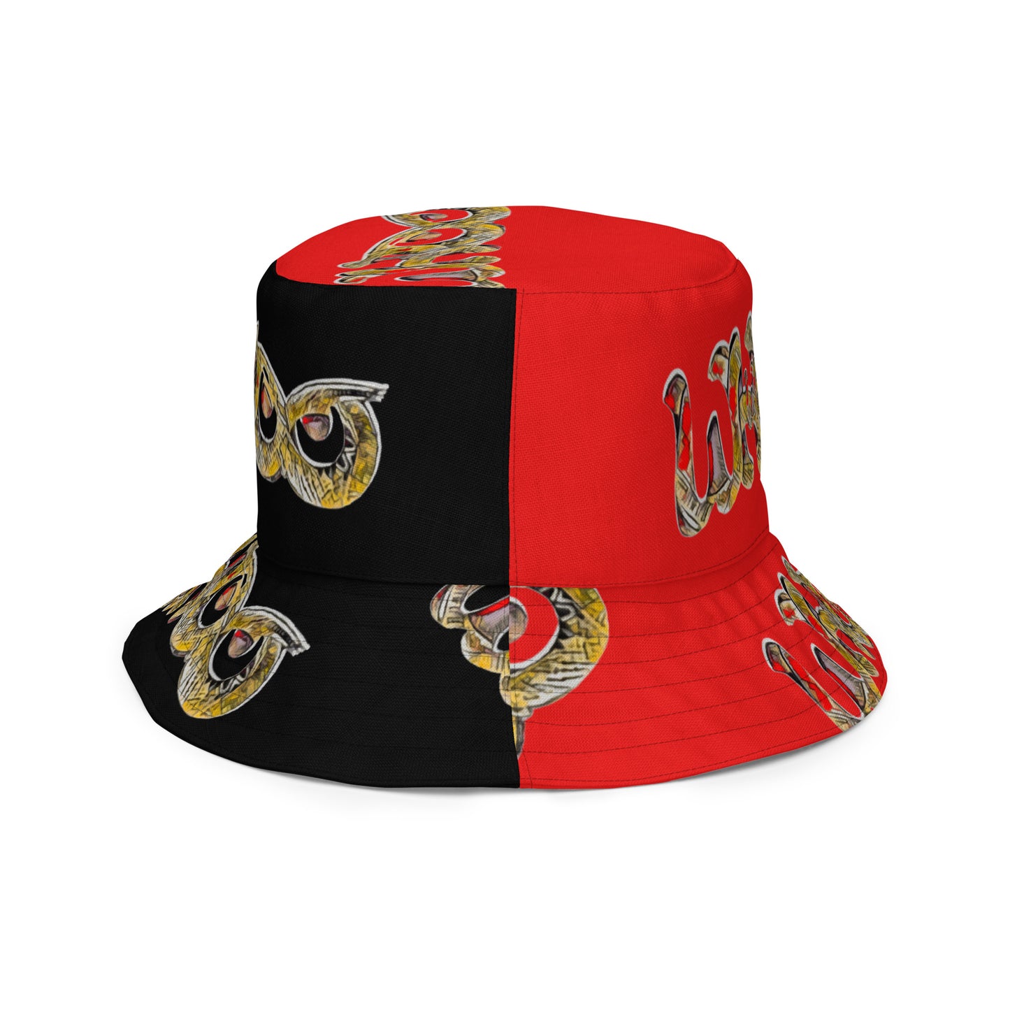 Reversible bucket hat Golden Scales