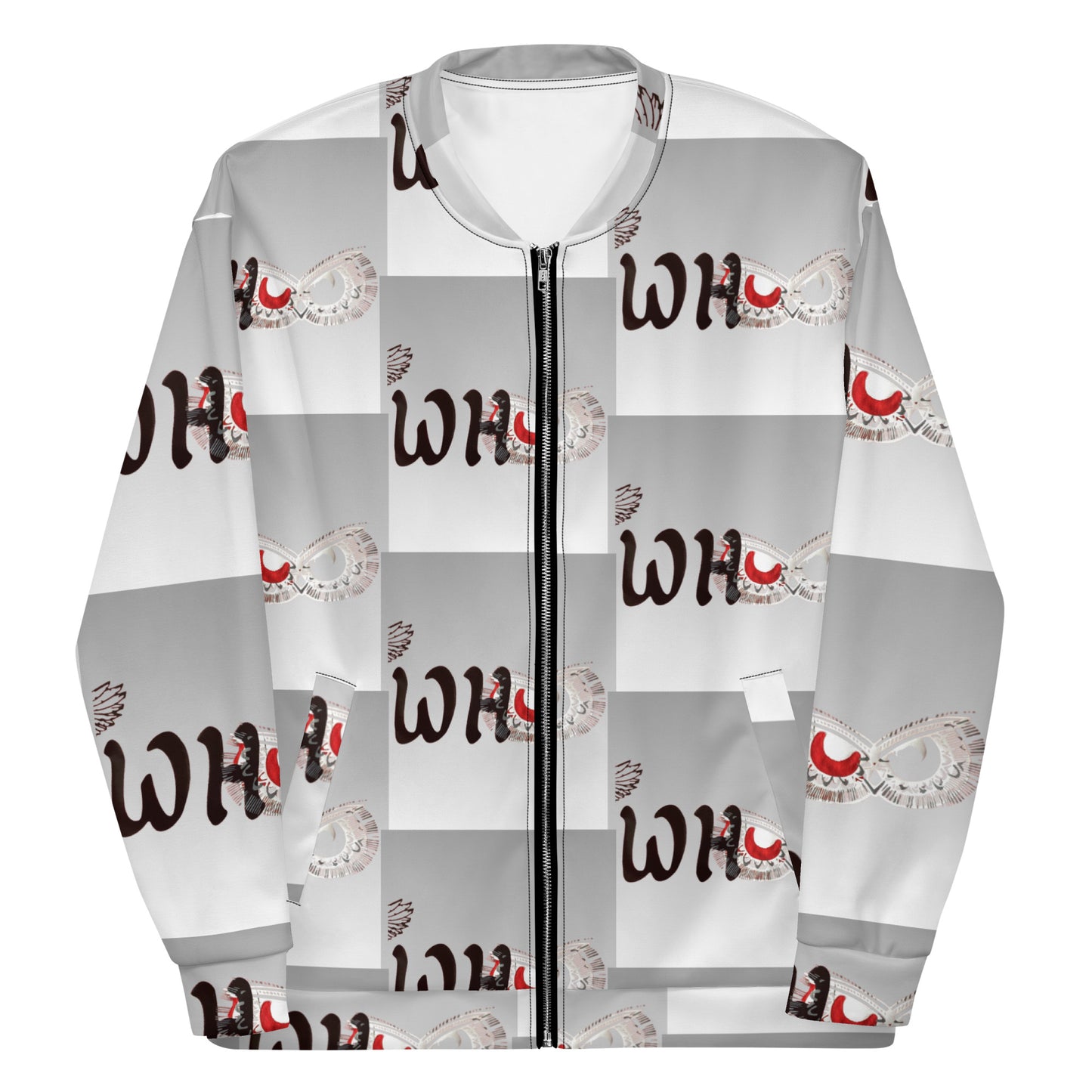 Savage Whoo 2 toned silver Unisex Bomber Jacket