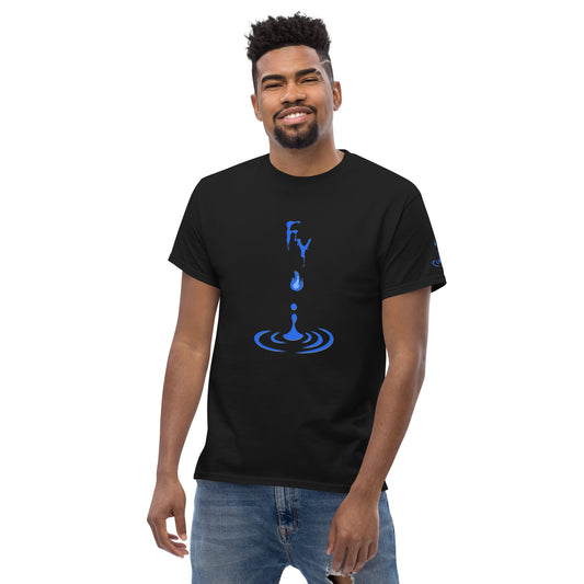 Men's classic tee Fy blue flame