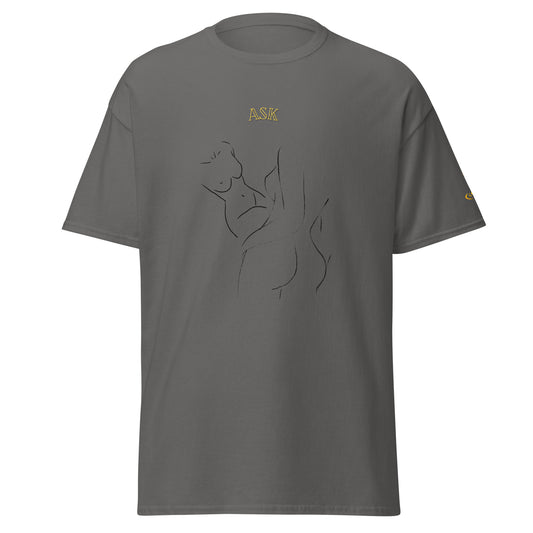 Men's classic tee ask why yellow