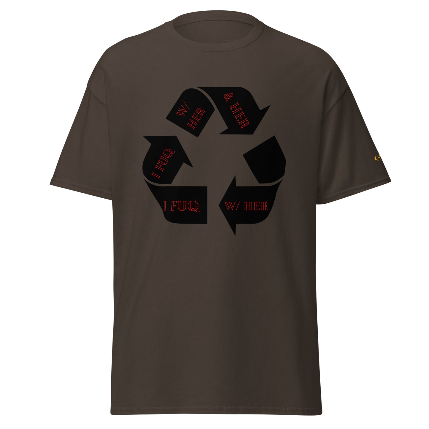 Men's classic tee recycle her red